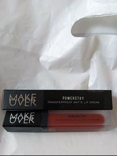 LIPCREAM MAKE OVER POWERSTAY TRANSFERPROOF MATTE LIPCREAM SHADE FEISTY