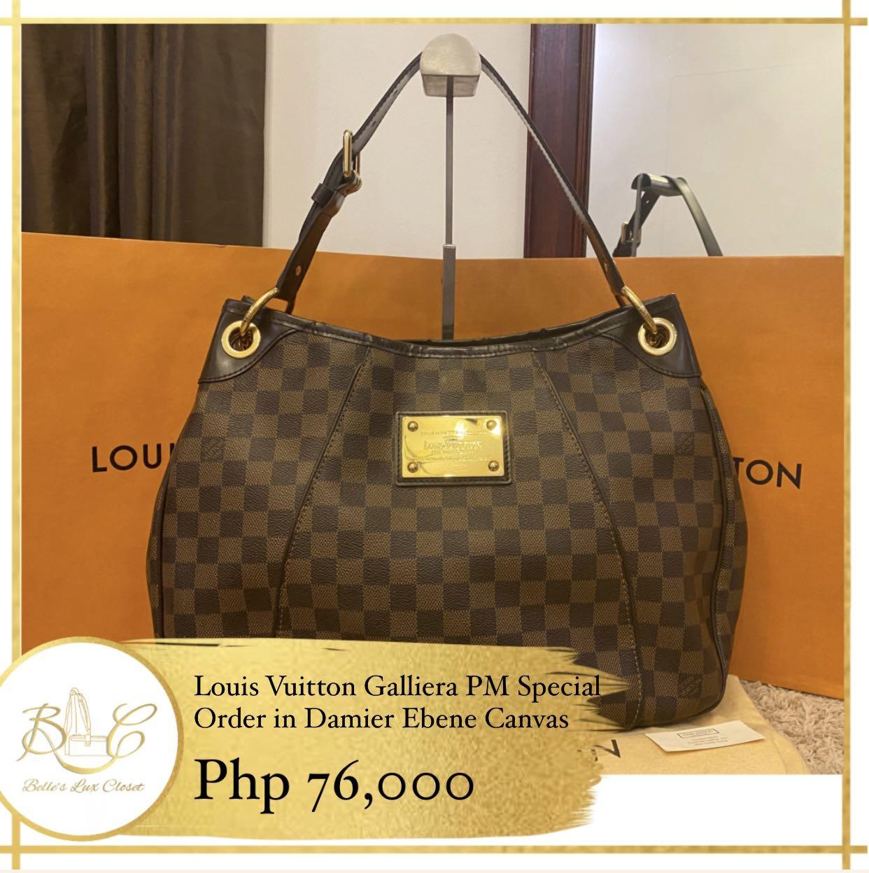 RARE Louis Vuitton Galliera PM Shoulder Bag - Damier Ebene Special Order