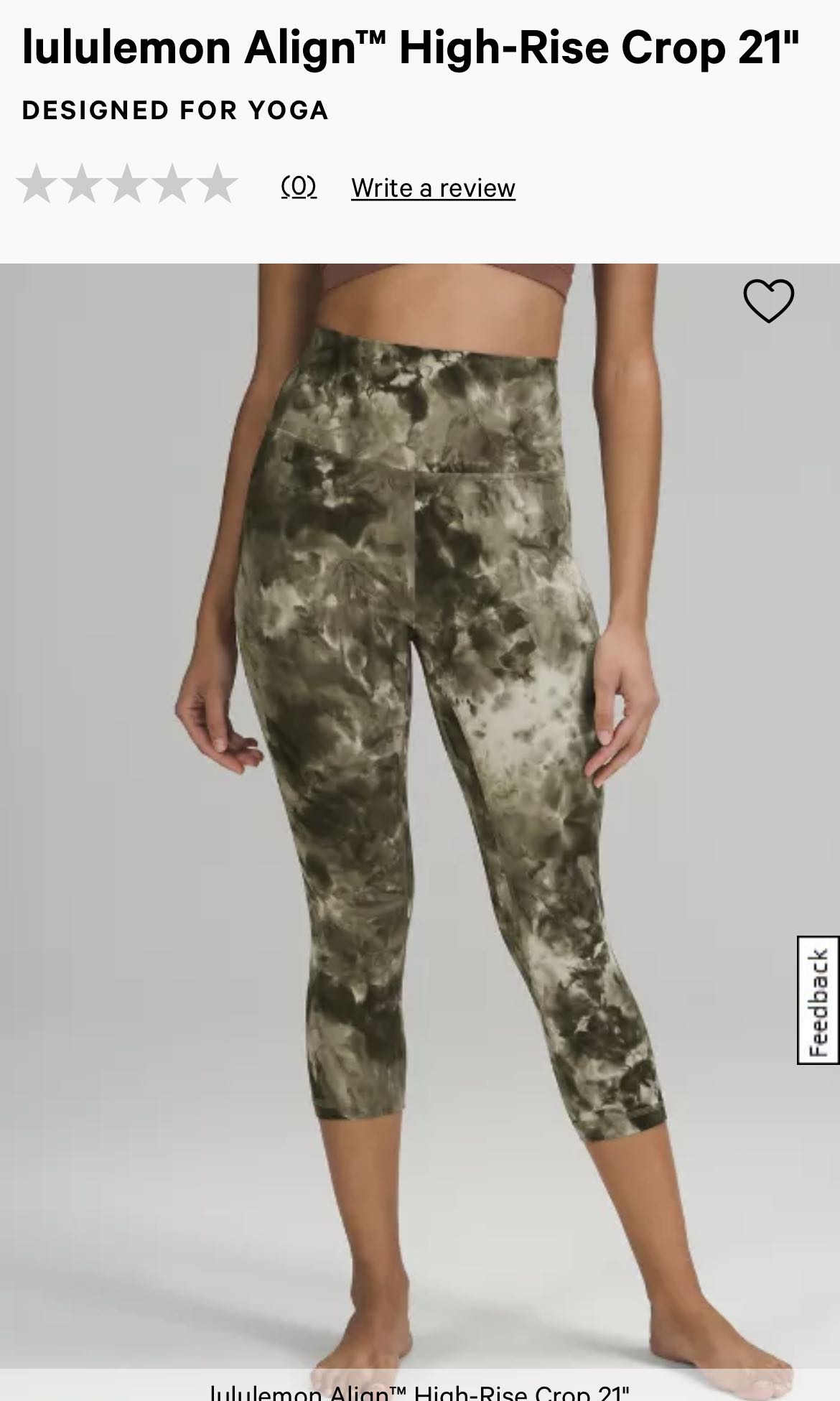 Lululemon Align HR pants 25\