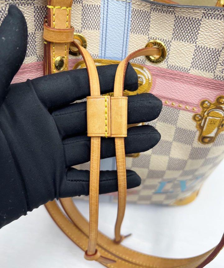 Louis Vuitton Limited Edition Damier Azur Canvas Trompe L'oeil Summer  Trunks Neverfull MM NM Bag - Yoogi's Closet