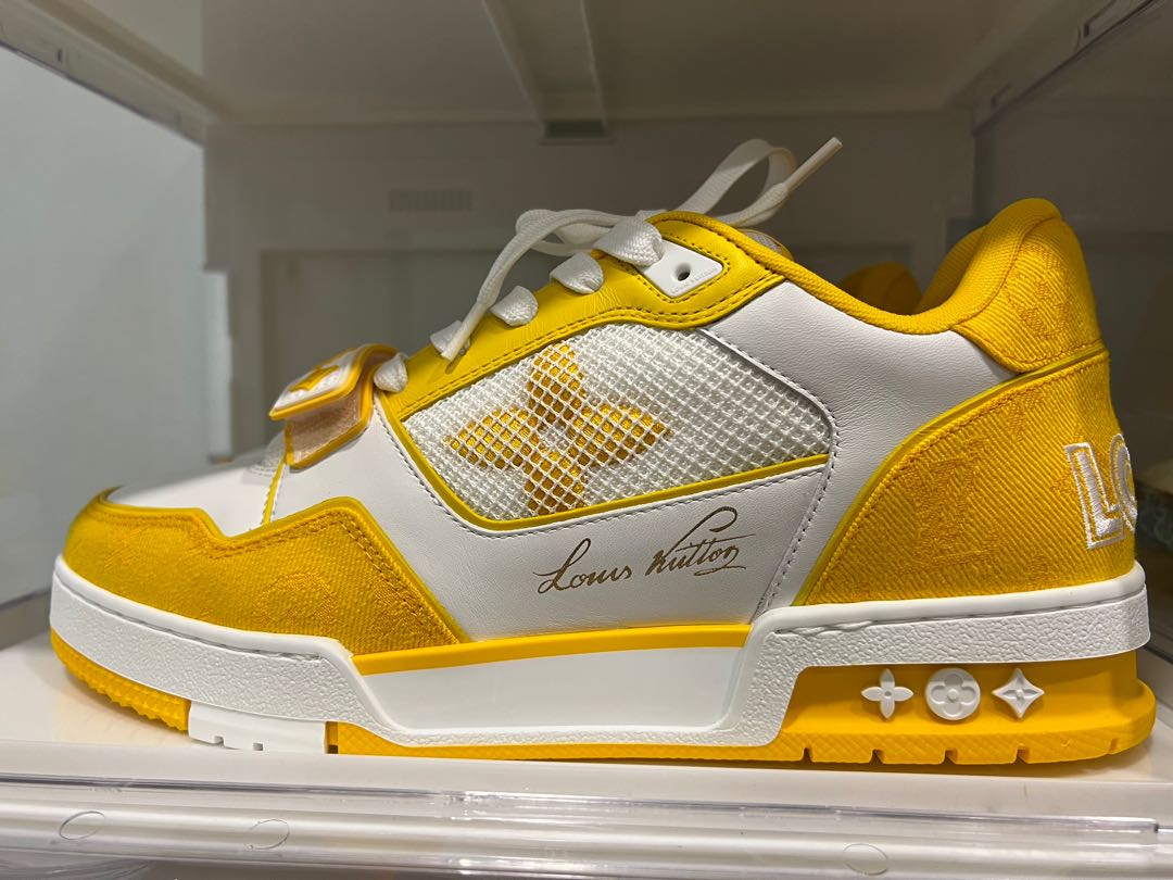LV Trainer - Yellow Monogram Denim, Men's Fashion, Footwear, Sneakers on  Carousell