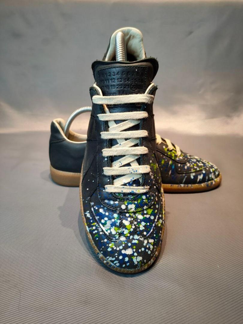 Margiela paint splatter cheap boots