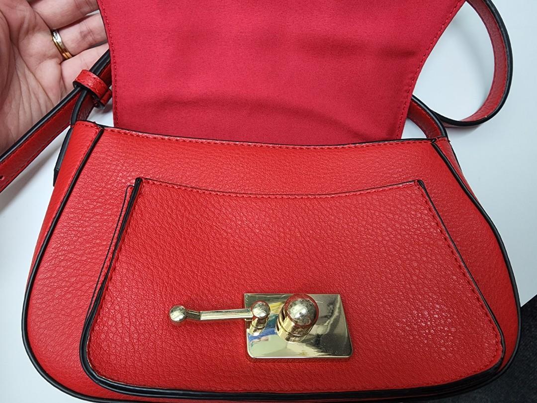 Marks and spencer red new arrivals bag