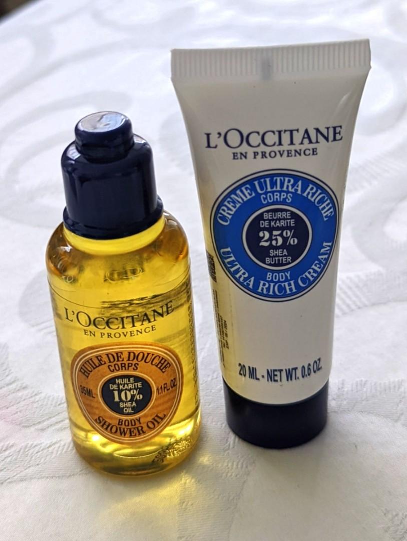 Mini Gift Set L'occitane Shower Oil & Body Cream, Kesehatan & Kecantikan,  Kulit, Sabun & Tubuh Di Carousell