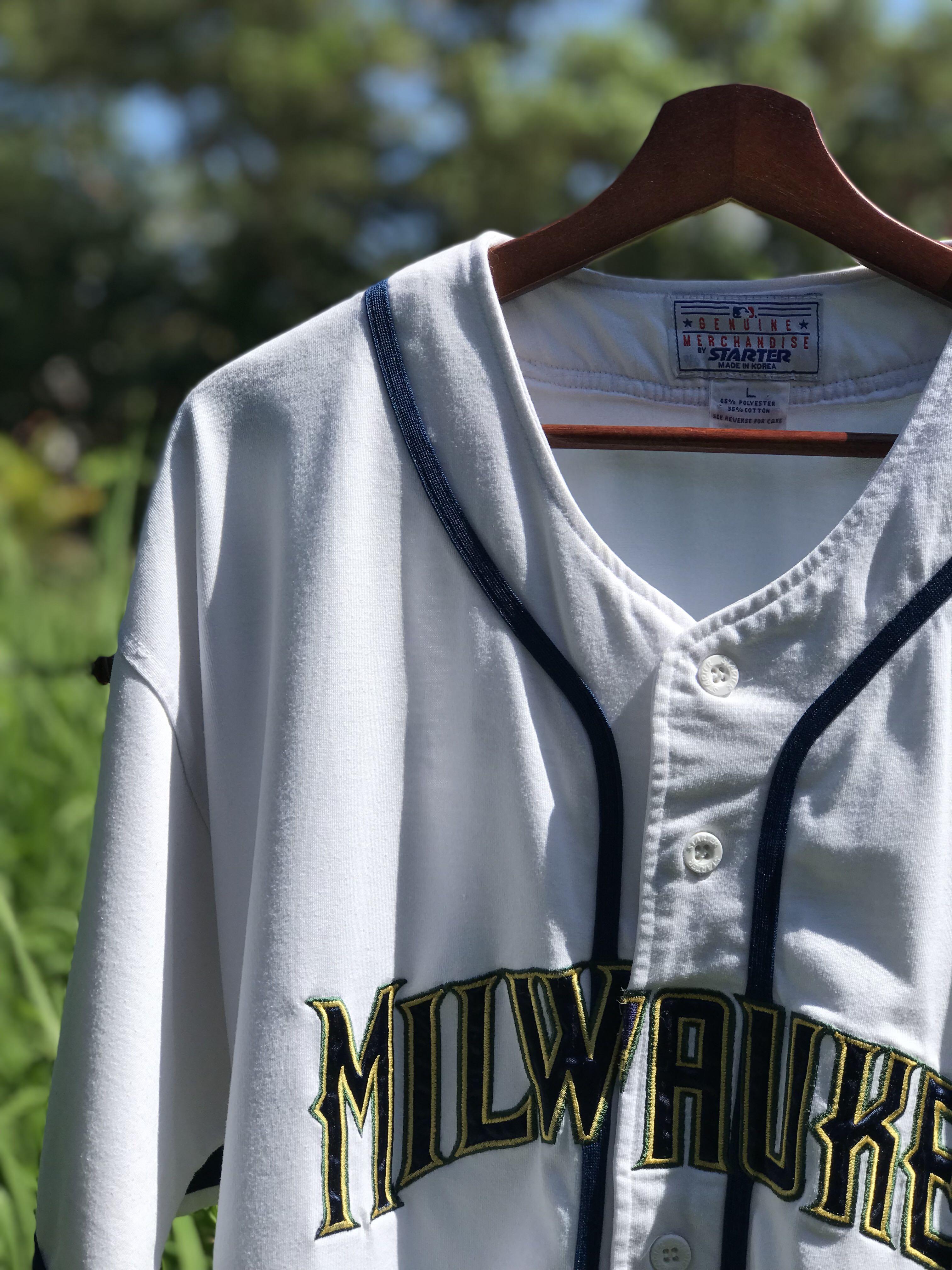 MLB Brewers Jersey (Tags: Vtg, Vintage, 90s, Starter, Baseball