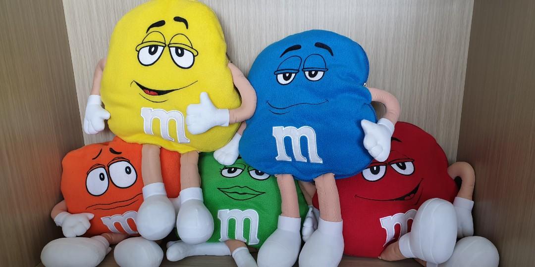 m&m plush pillow