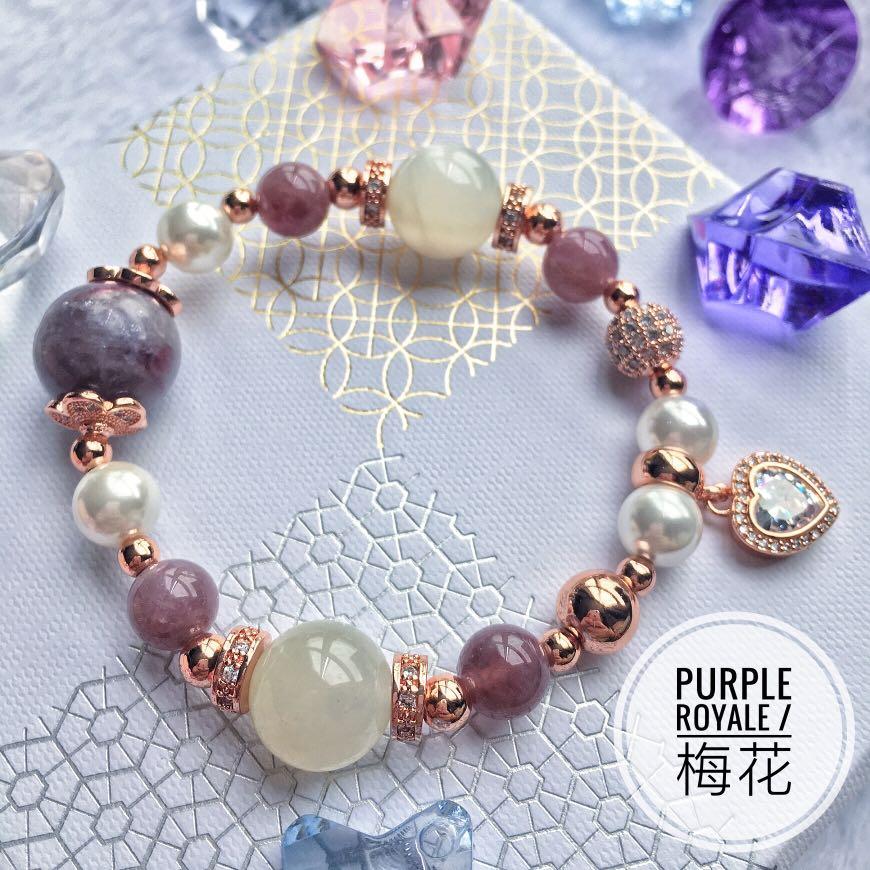 Purple gold bracelet best sale