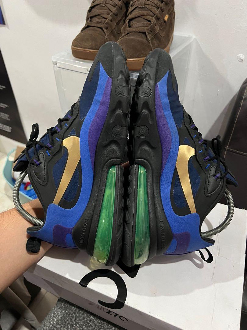 Nike air max 270 2025 react black university gold