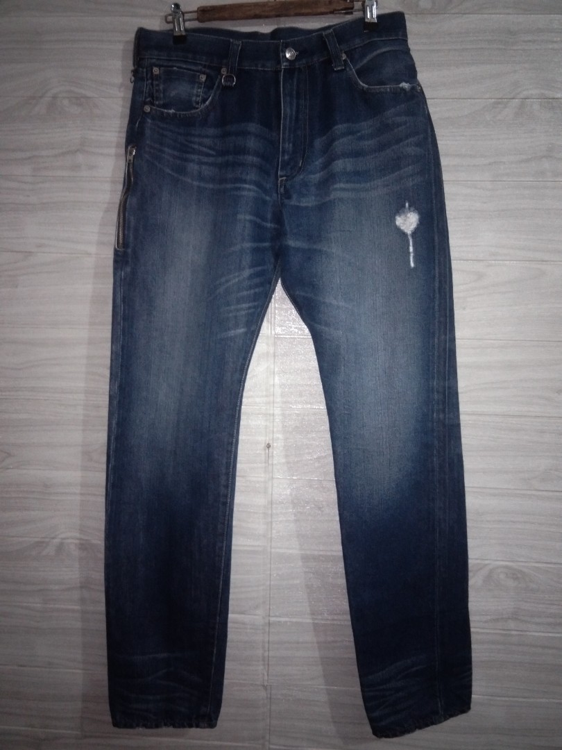 Orig Levi's 505 silver x CLOT Japan distressed selvedge jeans, Men's ...