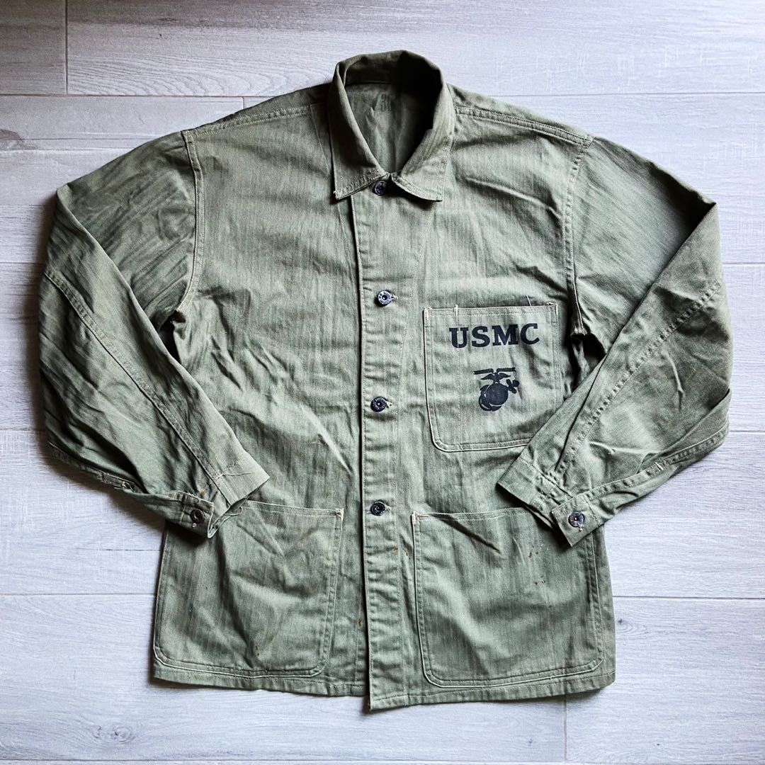 Original USMC P41 HBT Jacket Size 36, 男裝, 外套及戶外衣服 