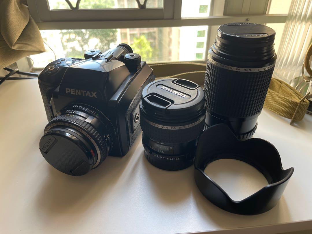 Pentax 645n + 3鏡, 攝影器材, 相機- Carousell