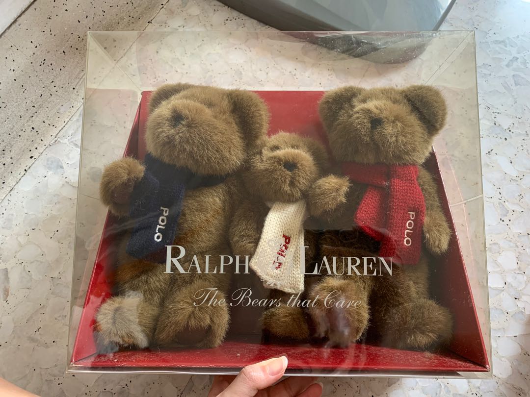 ralph lauren teddy bear pink