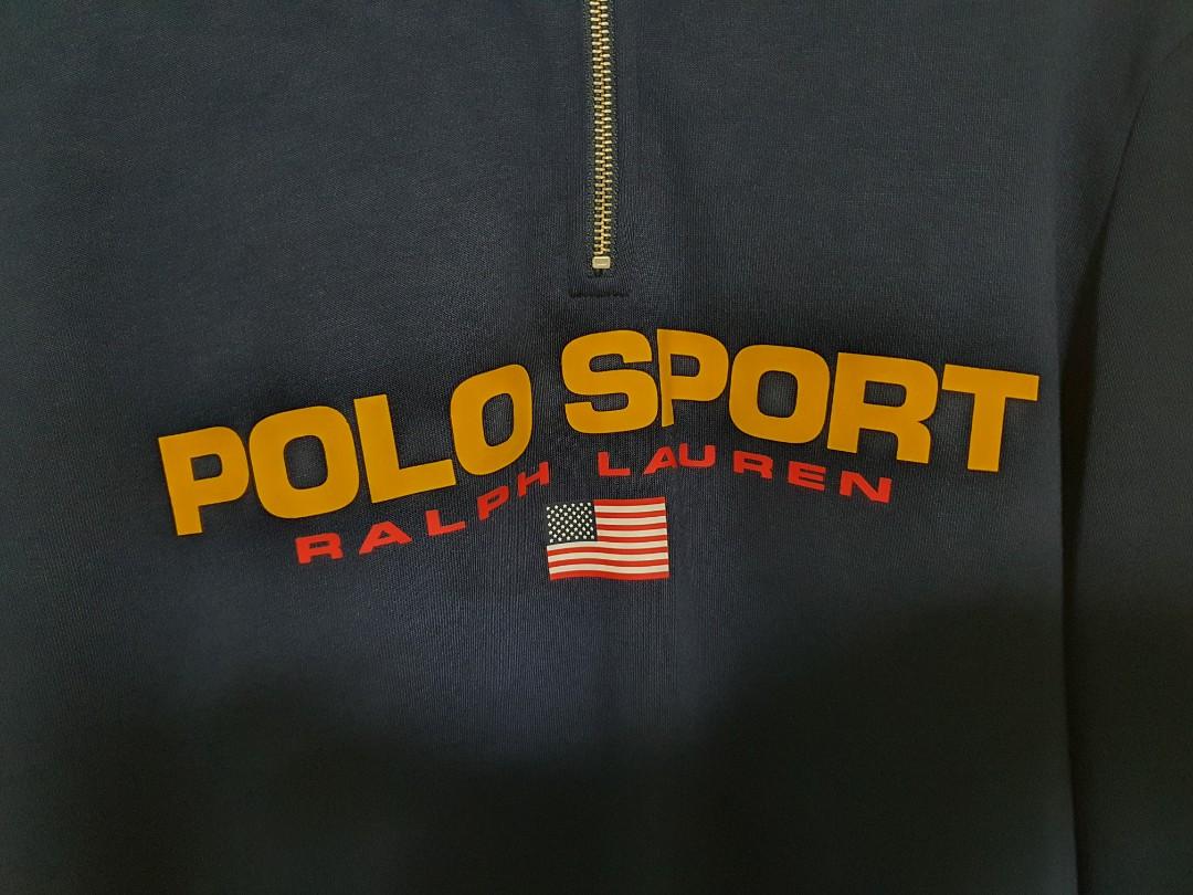 Polo Sport 1 4 zip sweatshirt Men s Fashion Coats Jackets and