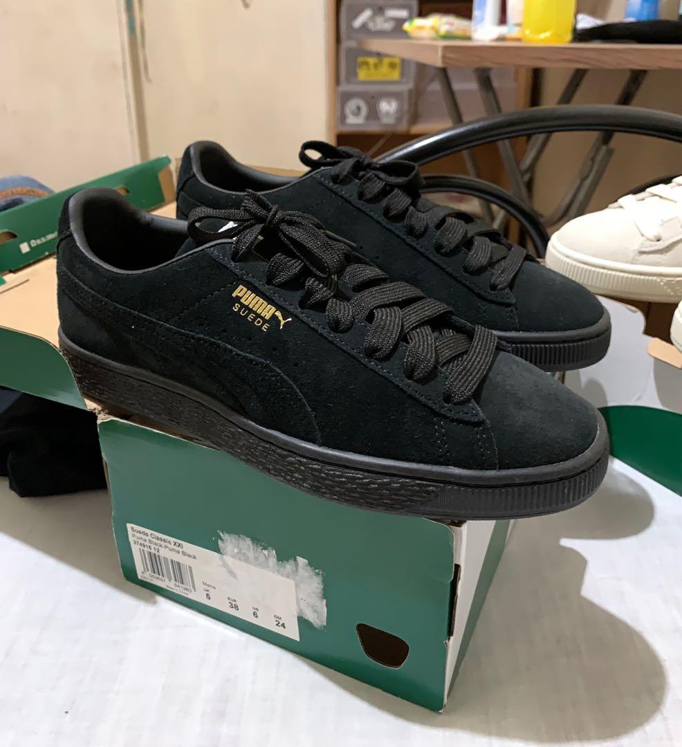 Puma suede xxi black clearance