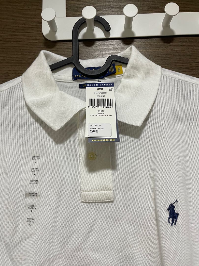 Ralph Lauren Custom Fit Polo - New, Men's Fashion, Tops & Sets, Tshirts &  Polo Shirts on Carousell