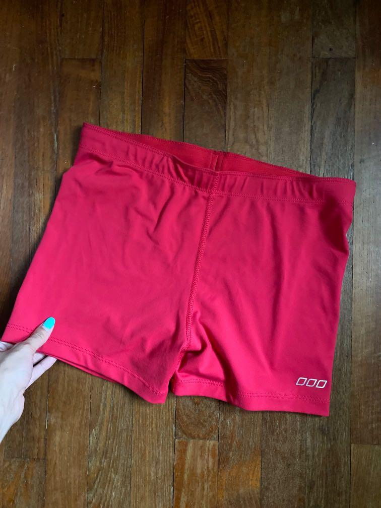 Red Tight Shorts