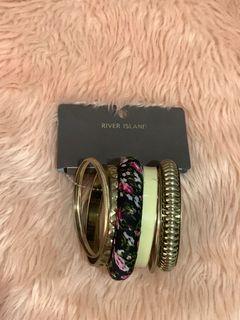 River island bangle bracelet set
