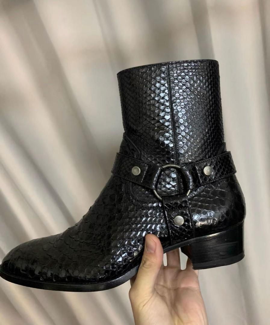 Saint laurent python hotsell wyatt