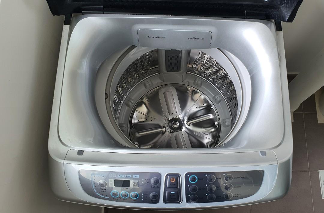 Samsung 8KG Top Load Washing Machine Model WA80F5S7 Diamond Drum Wobble Technology Air Turbo