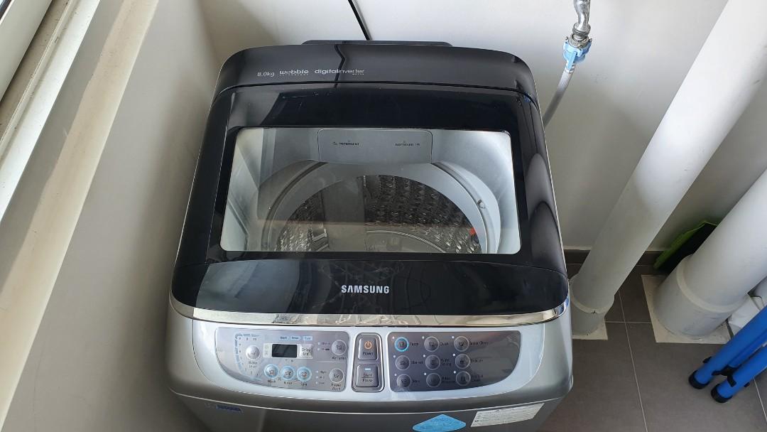 Samsung 8KG Top Load Washing Machine Model WA80F5S7 Diamond Drum Wobble