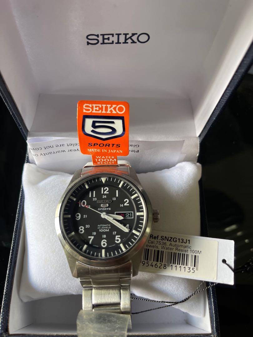 SEIKO Sports SNZG15K1 Affordable Field Watch Under 150 41 OFF