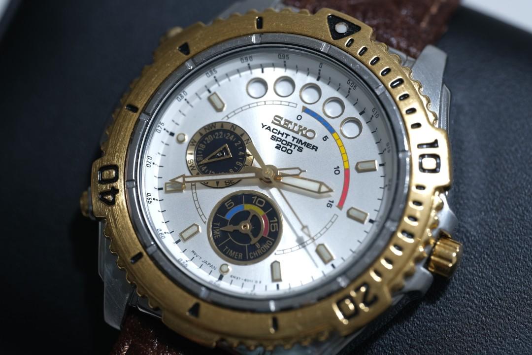 Seiko Yacht Timer Sports 6M37, Men's Fashion, Watches & Accessories,  Watches on Carousell