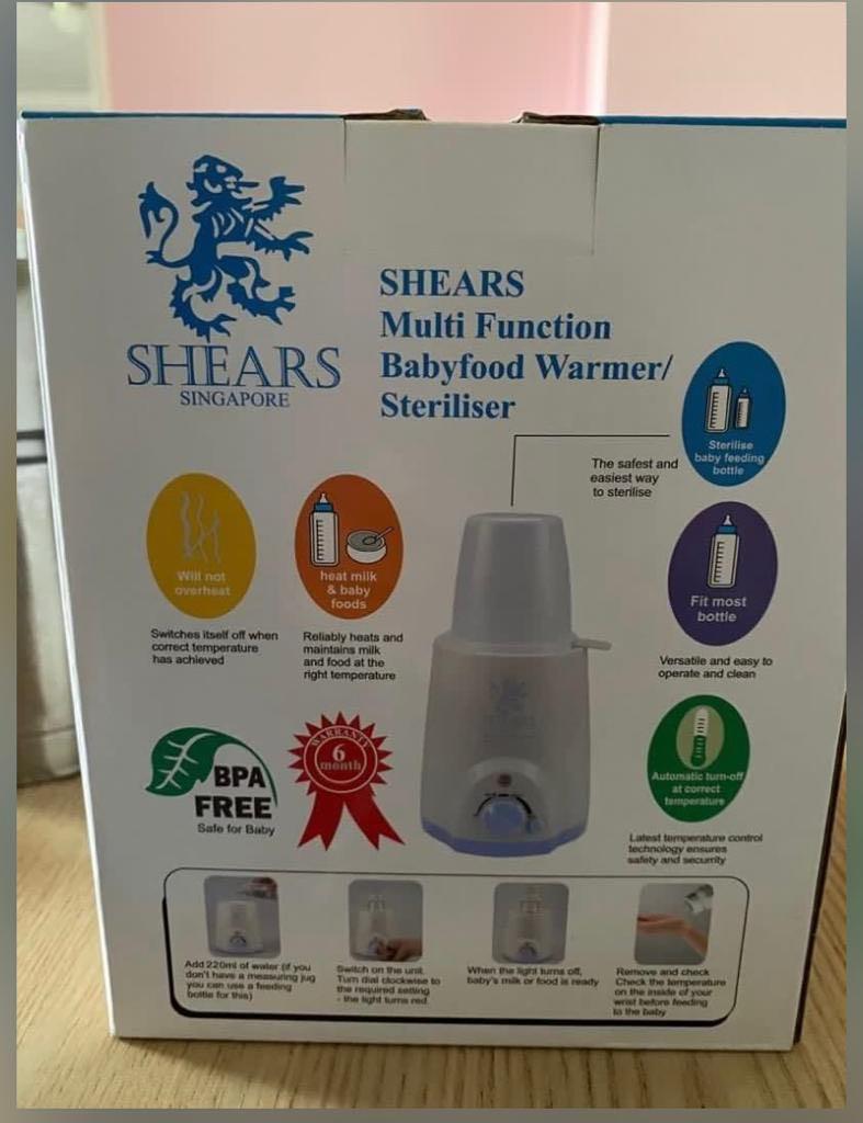 Shears bottle and food warmer, Babies & Kids, Nursing & Feeding, Breastfeeding & Bottle Feeding