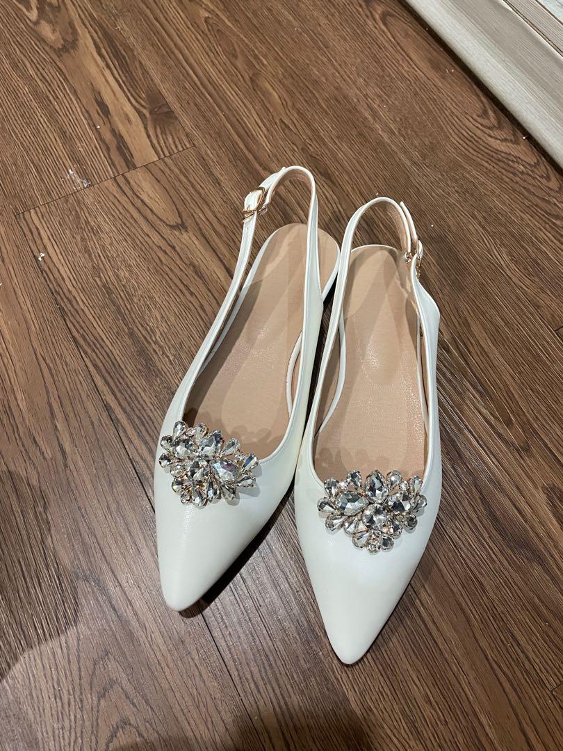 Off white sales flats for wedding