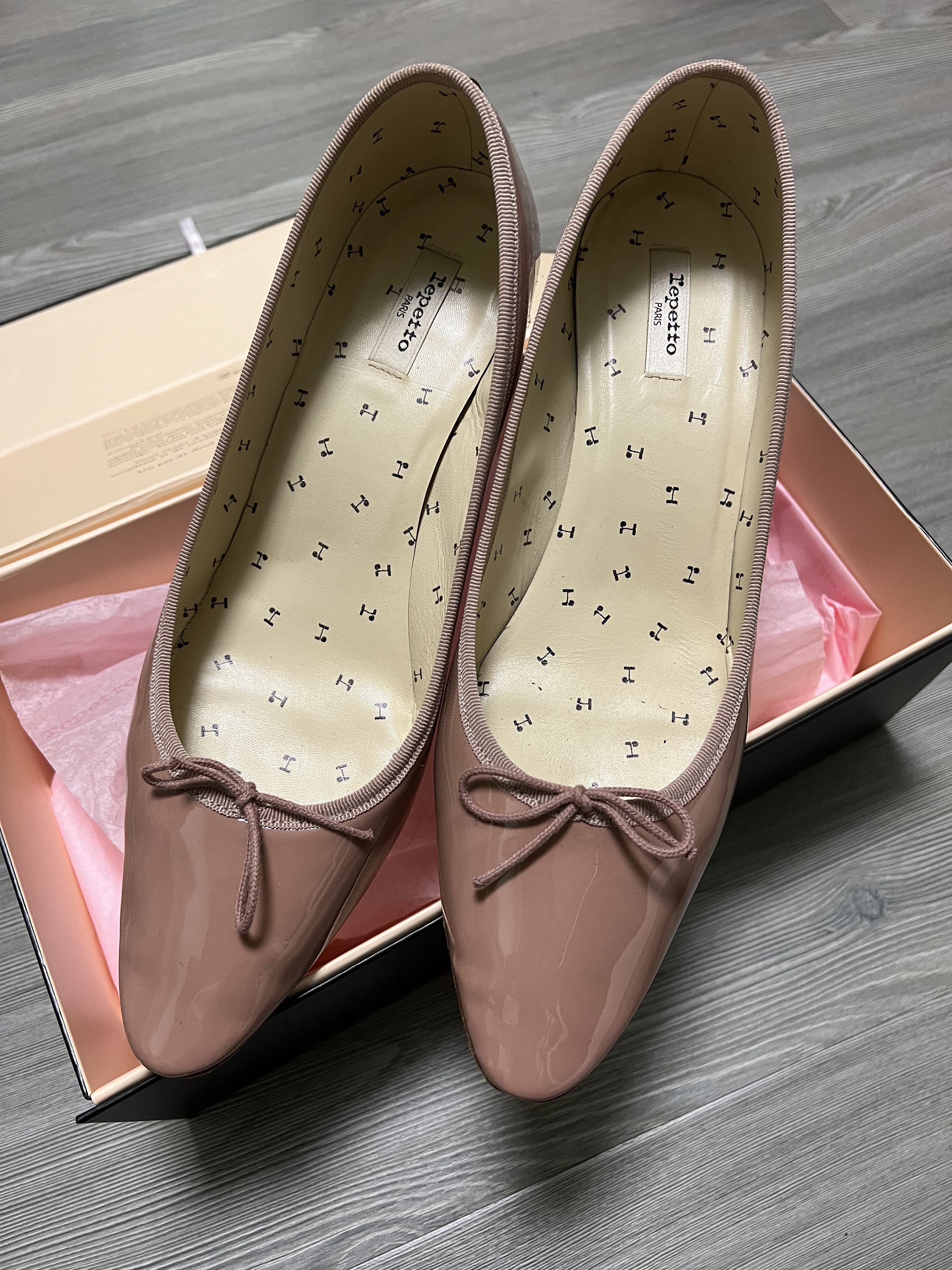 Size 42 Repetto nastasia pump 粉色優雅大碼粗踭鞋, 女裝, 鞋, 高跟鞋 ...