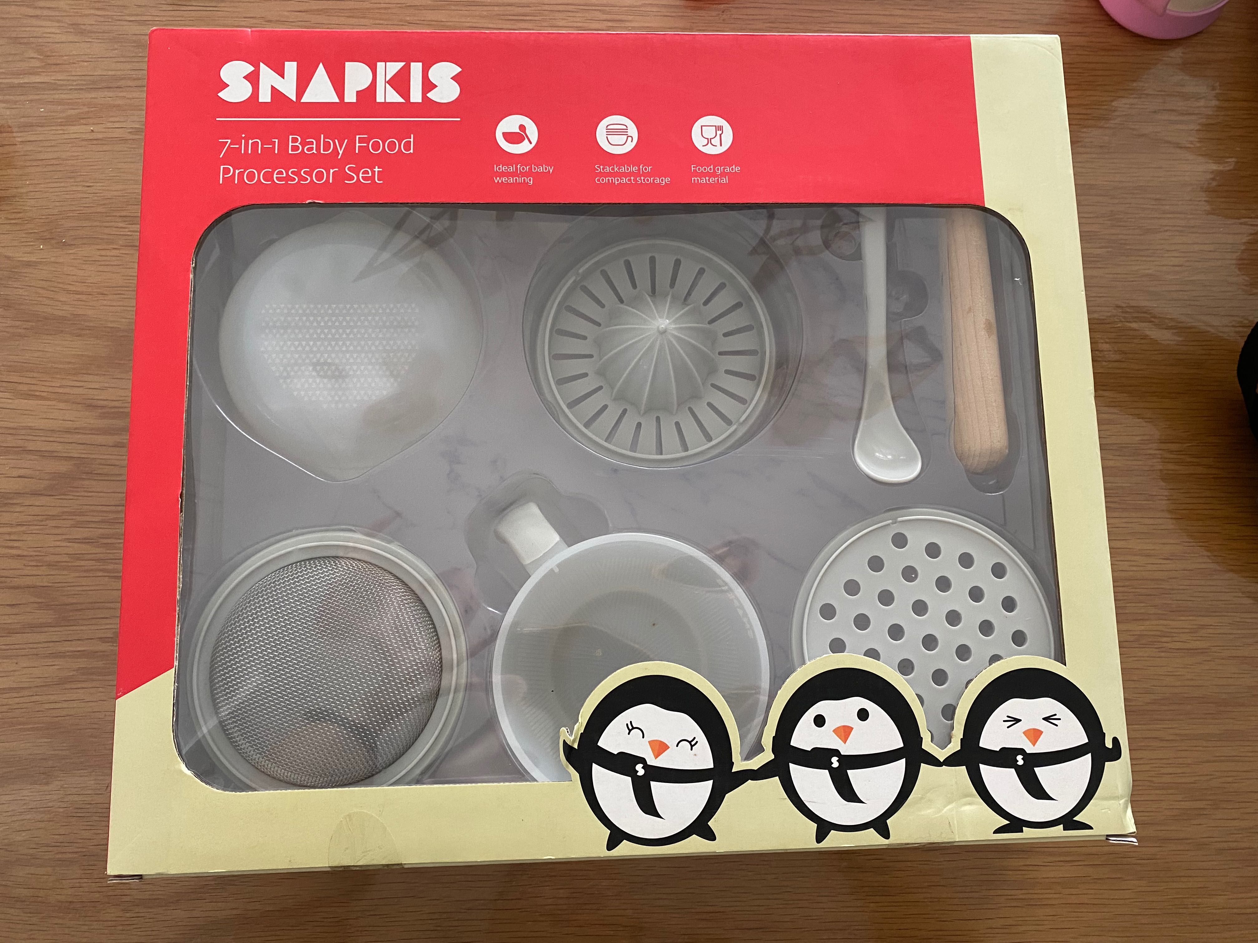 Snapkis 7 in 1 baby food processor set, Babies & Kids, Nursing & Feeding, Weaning & Toddler