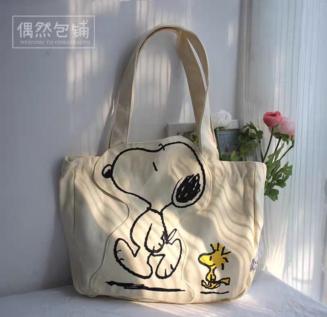 Snoopy Tote Bag, Women's Fashion, Bags & Wallets, Tote Bags on Carousell