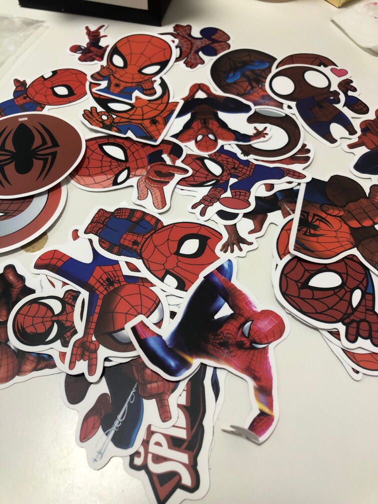 Spiderman Sticker Pack, Hobbies & Toys, Stationery & Craft, Art & Prints on Carousell