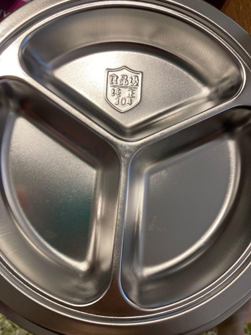 Stainless Steel 304 Canteen Plates Portion Ration, TV & Home Appliances