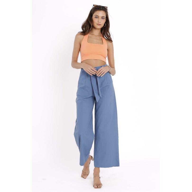 Supergurl High Waisted Linen Pants, Women's Fashion, Bottoms, Other Bottoms  on Carousell