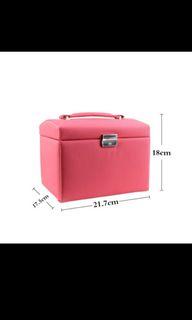 #pilihpreloved tas tempat perhiasan emas pink