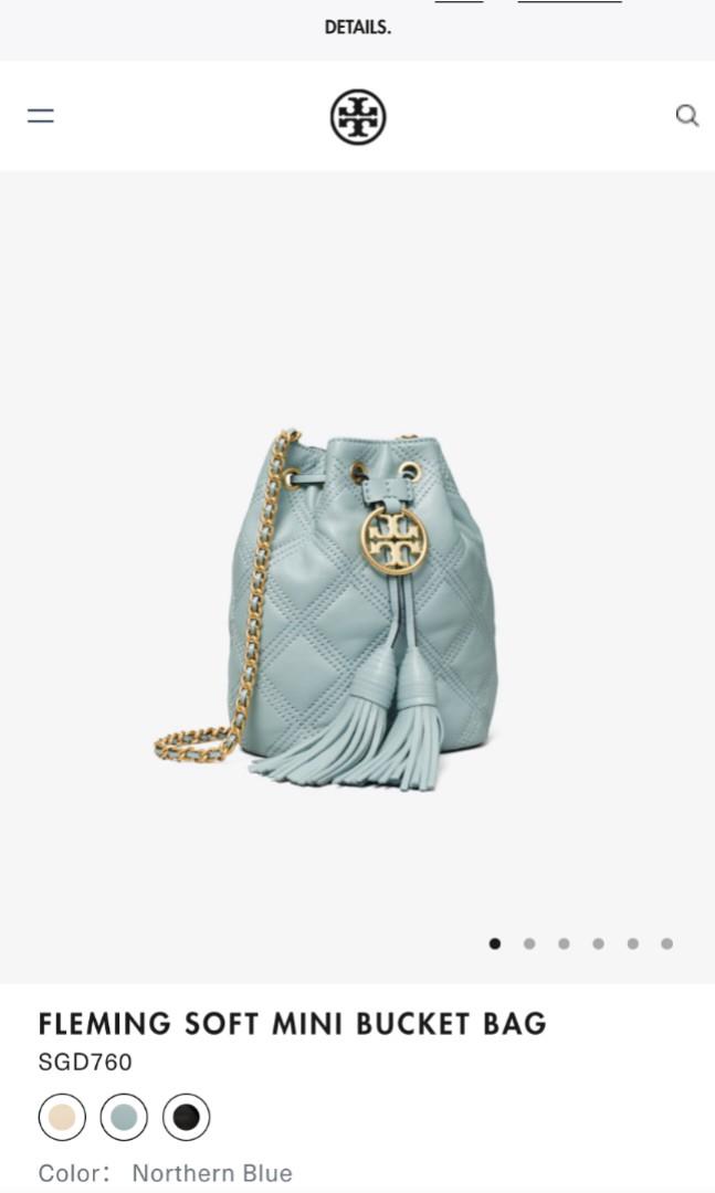 Tory Burch Fleming Soft Mini Bucket Bag, Women's Fashion, Bags & Wallets,  Tote Bags on Carousell