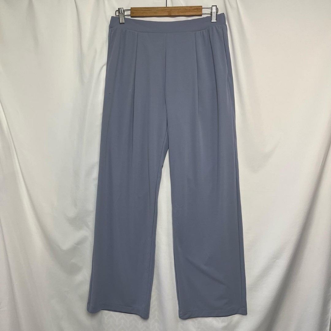 UNIQLO Women Blue Crepe Jersey Straight 