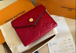 Louis Vuitton ZOE 2021 Cruise Plain Leather Folding Wallet Logo Folding  Wallets