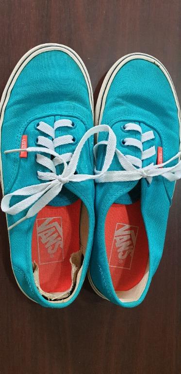 Vans blue/neon shop coral