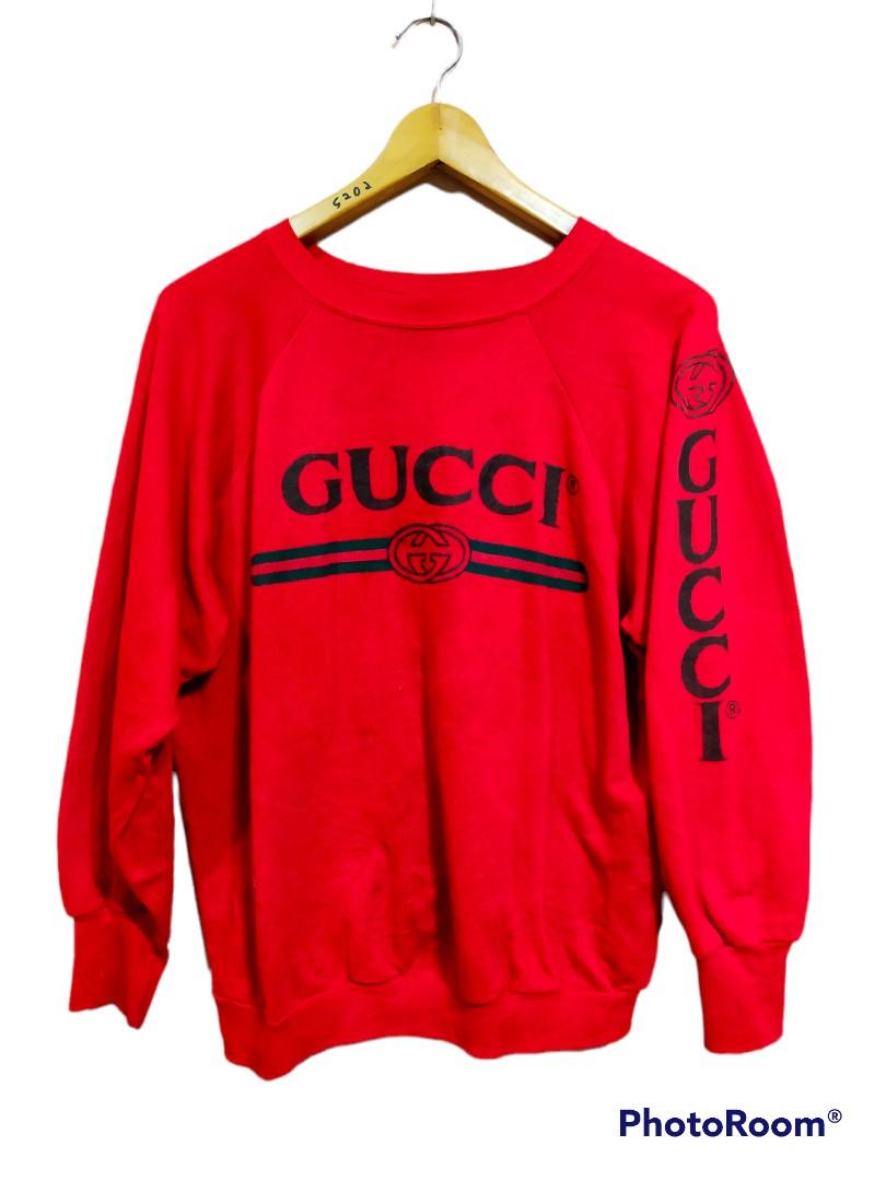 Vintage Gucci Bootleg Sweatshirt CREWNECK Men s Fashion Coats