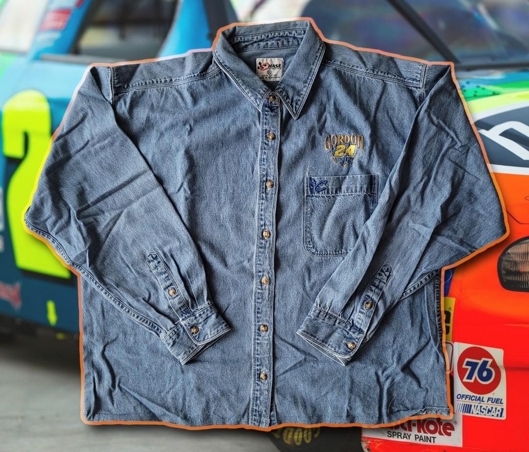 Vintage NASCAR Gordon 24 Denim Shirt 