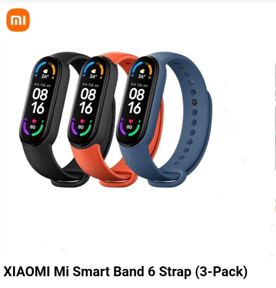 XIAOMI Mi Smart Band Strap Only. (3-Pack), Mobile Phones \u0026 Gadgets,  Wearables \u0026 Smart Watches on Carousell