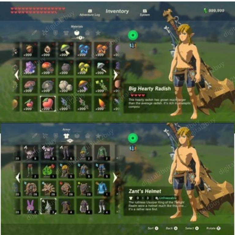 zelda botw save editor save modding zeld breath of the world Switch NS ...