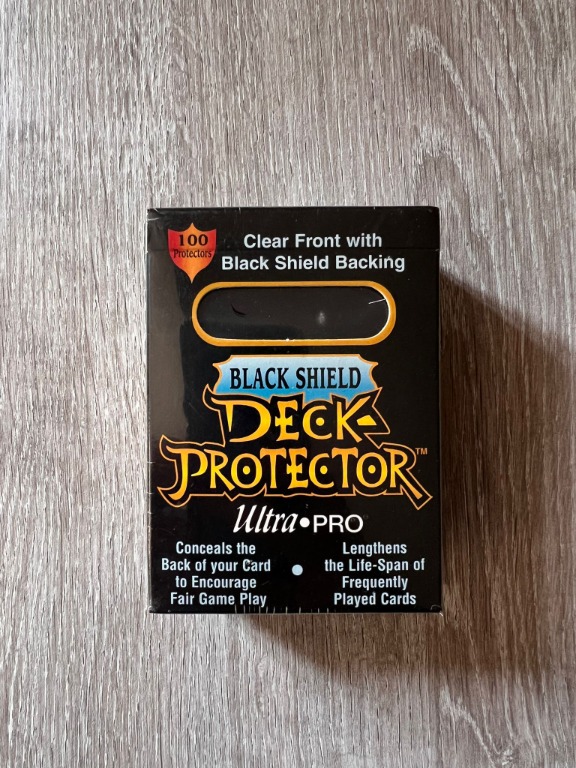 全新黑色卡套100個(適合Pokemon MTG TCG) Deck Protector Black Shield