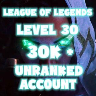 ⭐CHEAP⭐ League of Legends Level 30 Account [SG]