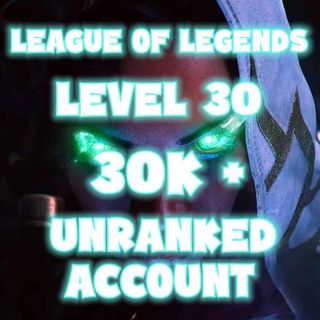 30K+BE UNRANKED LEAGUE OF LEGENDS SMURF ACCOUNT LEVEL 30, Video Gaming,  Gaming Accessories, Game Gift Cards & Accounts on Carousell