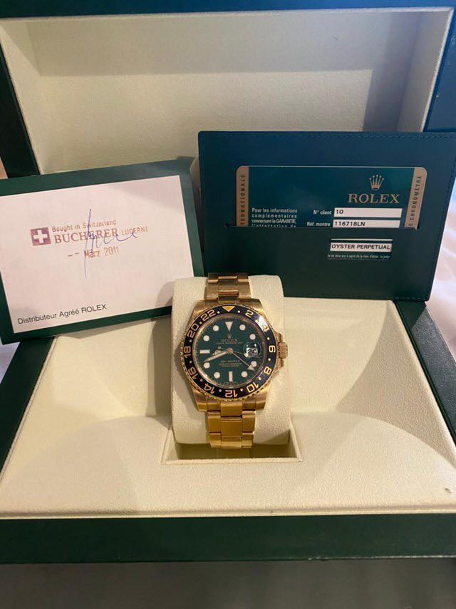 2011 Full Set Rolex GMT Master II Jade Dial 116718 116718LN, Luxury,  Watches on Carousell