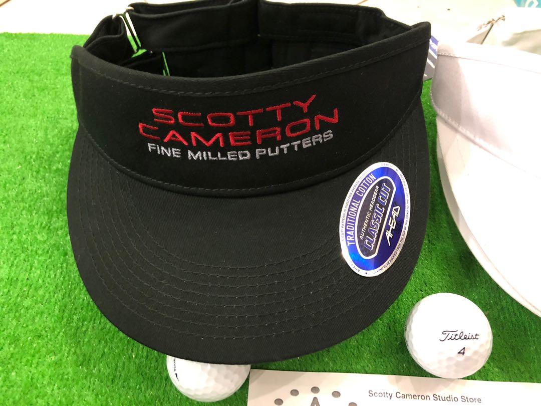 2022 NEW Scotty Cameron MASTERS Limited Release BLACK or WHITE Visor -  Embroidered SC Superfast (Titleist Golf Hat Cap)
