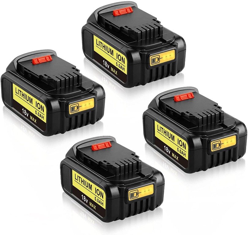 2Pack 5.0AH 18V XR Li-ion Battery For Dewalt DCB205 DCB201 DCB180 DCB181 DCB182 