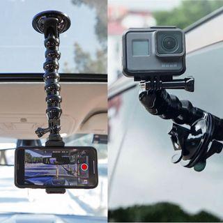 車手機運動相機吸盤 手機支架 Car Suction Cup Action Camera Accessories Mobile Phone Holder for GoPro Insta360 DJI Yi SOOCOO EKEN Holder 